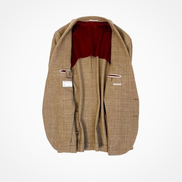 Brunello Cucinelli Silk & Linen Plaid Blazer | 44 - Picture 4 of 15